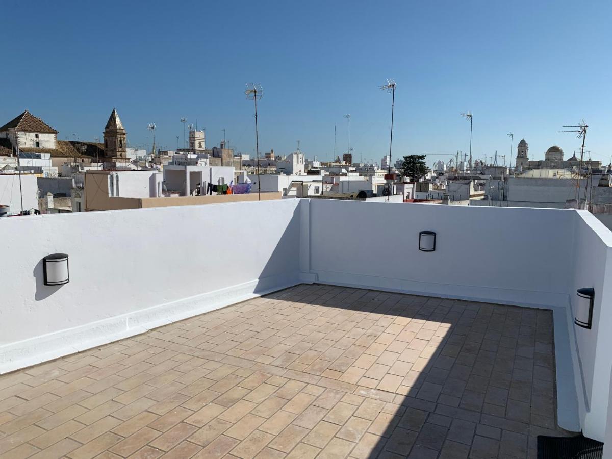 Atico Terraza Cadiz Centro Ascensor Playa De La Caleta Apartman Kültér fotó