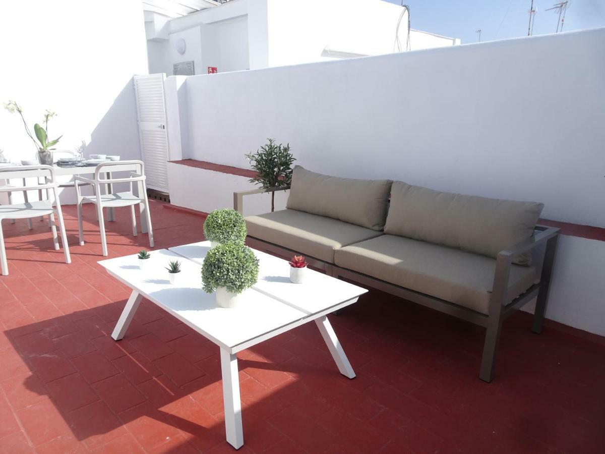 Atico Terraza Cadiz Centro Ascensor Playa De La Caleta Apartman Kültér fotó
