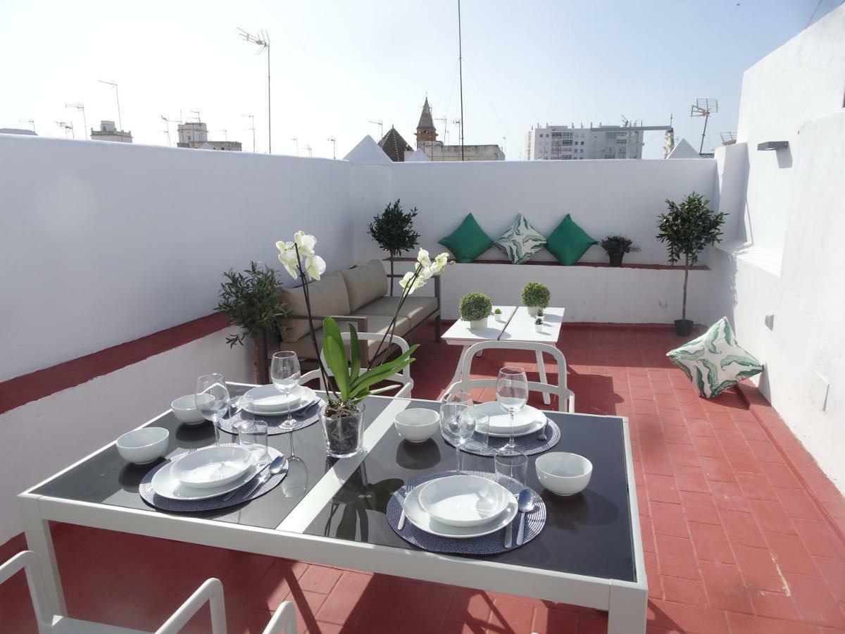 Atico Terraza Cadiz Centro Ascensor Playa De La Caleta Apartman Kültér fotó